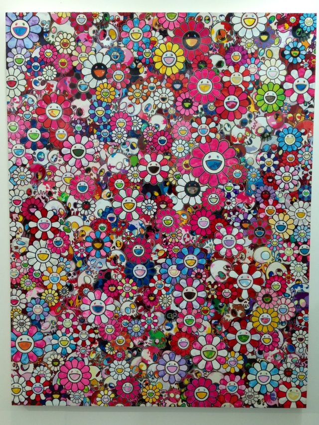 "Pink Circus: Embrace Peace and Darkness within Thy Heart" by Takashi Murakami
